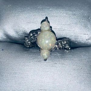 Opal 3 Stone Ring